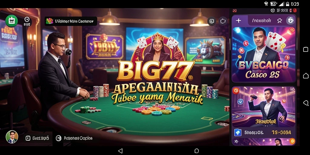Tampilan gameplay Live Casino yang menarik di BIG77.
