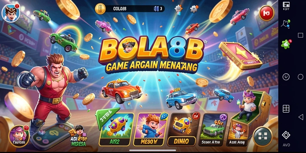 Gameplay BOLA88 yang seru dan menantang di arena arcade.