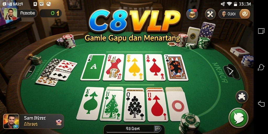 Gameplay Gaple yang seru dan interaktif di C8VIP.