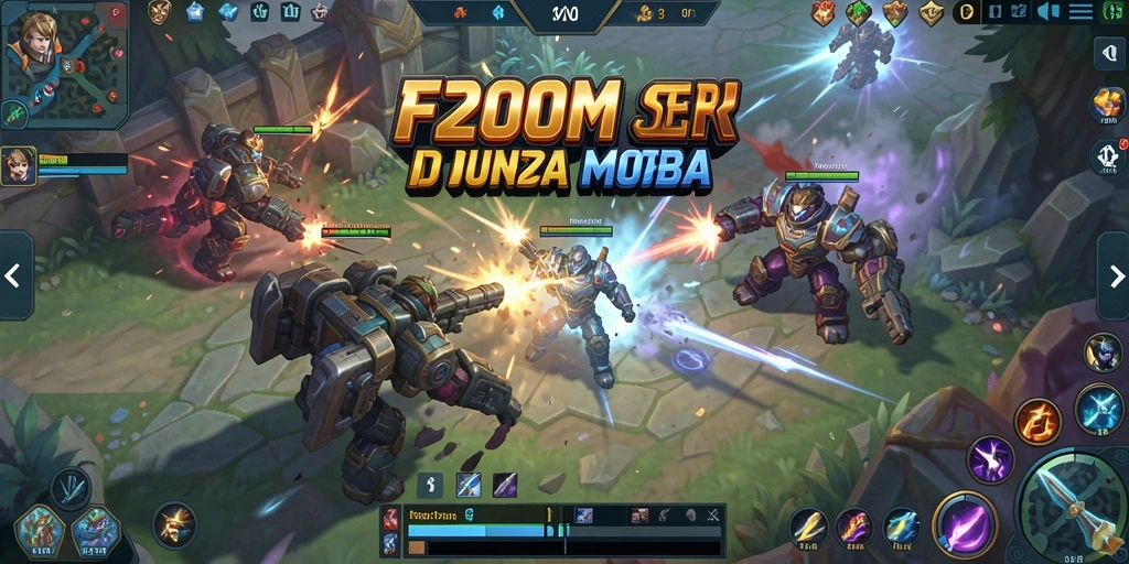 Tampilan gameplay F200M yang penuh aksi dan strategi mendebarkan.