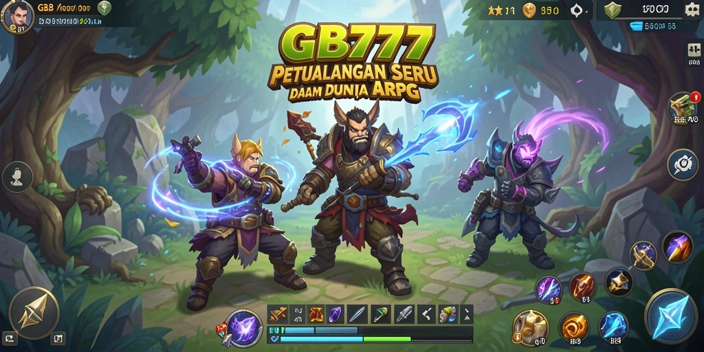 Screenshot utama GB777 menampilkan aksi seru dalam permainan ARPG.