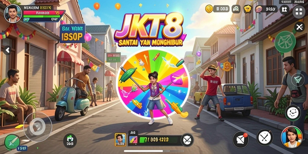 Screenshot JKT8 menampilkan gameplay yang menyenangkan dan interaktif.