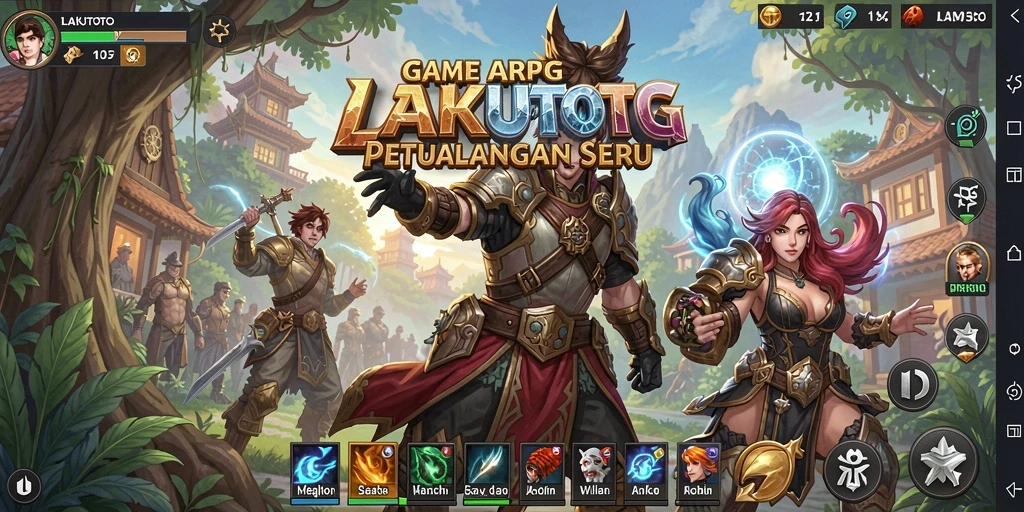 Tampilan menarik dari gameplay ARPG LAKUTOTO yang mendebarkan.