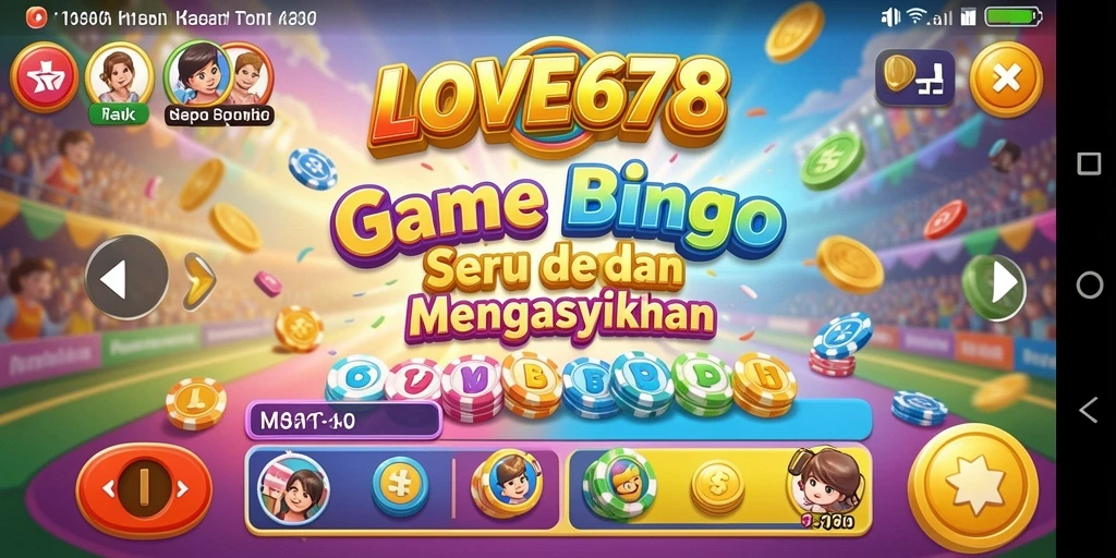 Screenshot gameplay LOVE678 menampilkan suasana Bingo yang menarik.