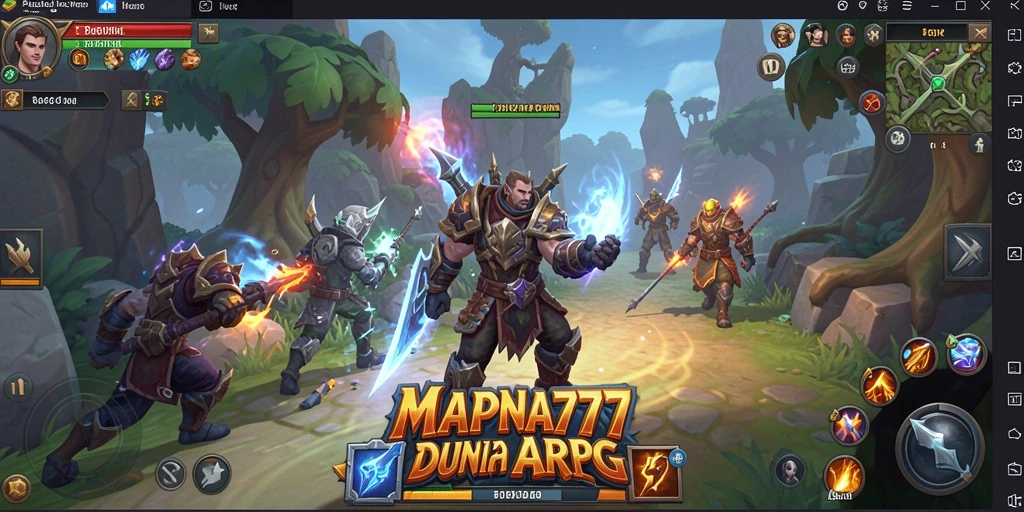 Tangkapan layar gameplay MAPNA777 yang menampilkan aksi pertarungan seru.