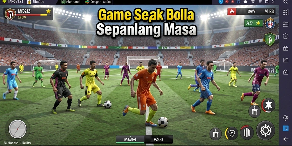 Gameplay menarik MPO2121 dalam aksi sepak bola.