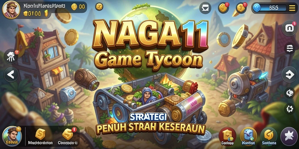 Gameplay seru NAGA11 dengan elemen Tycoon yang menantang.