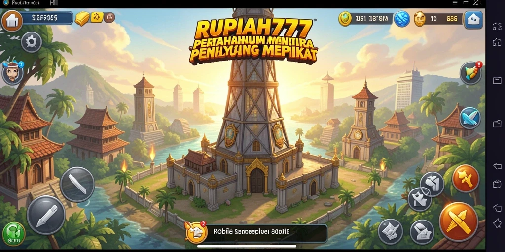 Tampilan menarik dan gameplay seru dari RUPIAH777 Tower Defense.